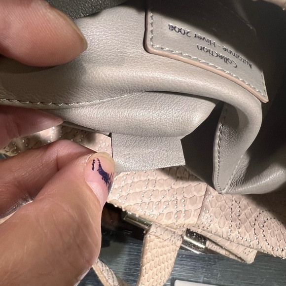 LOUIS VUITTON RARE EXOTIC COLLECTION Python Perfore Delphes. Snakeskin Leather - Picture 12 of 16